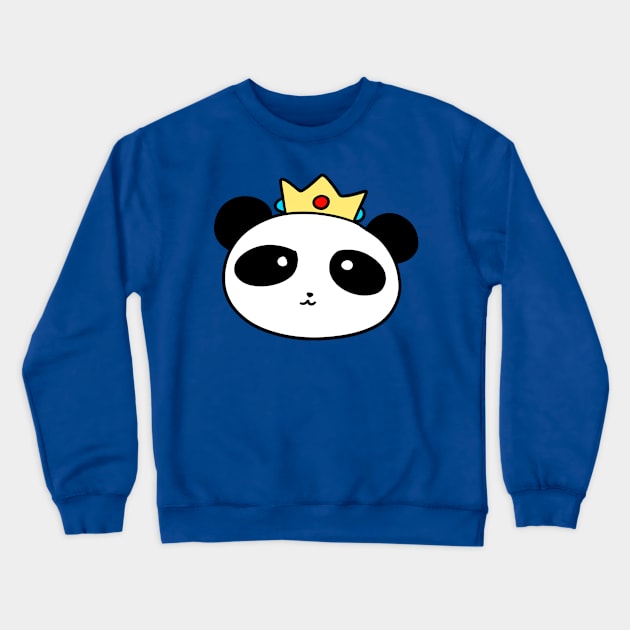 Crown Panda Face Crewneck Sweatshirt by saradaboru